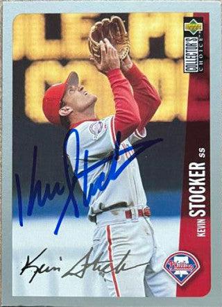 Kevin Stocker Signed 1996 Collector's Choice Silver Signature Baseball Card - Philadelphia Phillies - PastPros