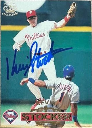 Kevin Stocker Signed 1996 Pacific Crown Collection Baseball Card - Philadelphia Phillies