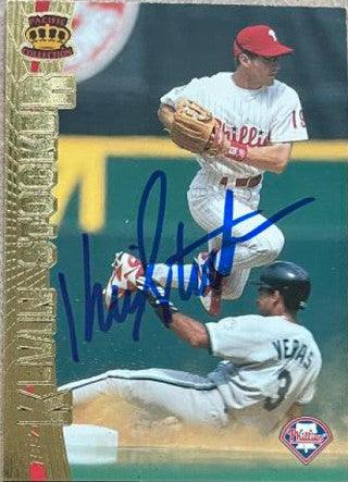 Kevin Stocker Signed 1997 Pacific Crown Collection Baseball Card - Philadelphia Phillies - PastPros