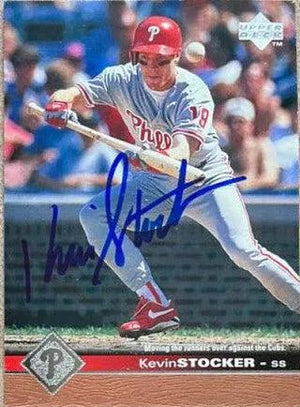 Kevin Stocker Signed 1997 Upper Deck Baseball Card - Philadelphia Phillies