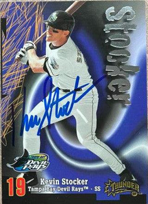Kevin Stocker Signed 1998 Circa Thunder Baseball Card - Tampa Bay Devil Rays - PastPros