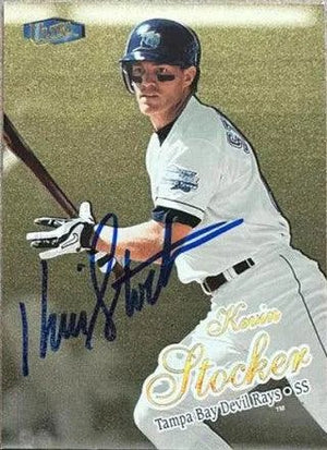 Kevin Stocker Signed 1998 Fleer Ultra Gold Medallion Baseball Card - Tampa Bay Devil Rays