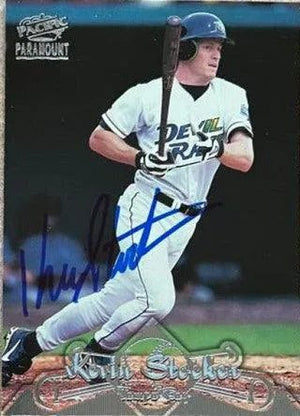 Kevin Stocker Signed 1998 Pacific Paramount Baseball Card - Tampa Bay Devil Rays