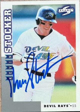 Kevin Stocker Signed 1998 Score Rookie & Traded Baseball Card - Tampa Bay Devil Rays - PastPros