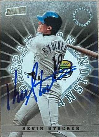 Kevin Stocker Signed 1998 Stadium Club Baseball Card - Tampa Bay Devil Rays - PastPros