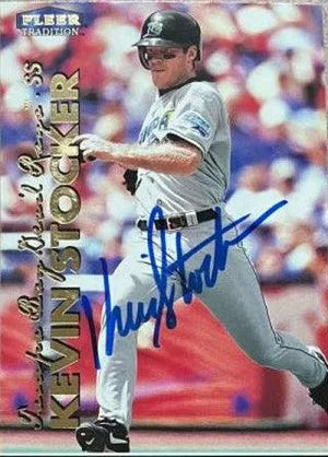 Kevin Stocker Signed 1999 Fleer Tradition Baseball Card - Tampa Bay Devil Rays