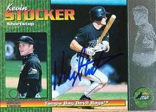 Kevin Stocker Signed 1999 Pacific Omega Baseball Card - Tampa Bay Devil Rays