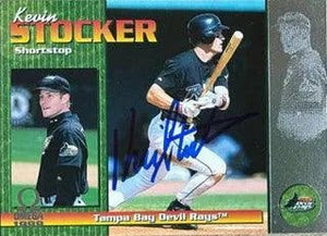 Kevin Stocker Signed 1999 Pacific Omega Baseball Card - Tampa Bay Devil Rays