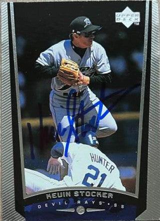 Kevin Stocker Signed 1999 Upper Deck Baseball Card - Tampa Bay Devil Rays - PastPros