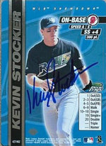 Kevin Stocker Signed 2000 MLB Showdown 1st Edition Baseball Card - Tampa Bay Devil Rays - PastPros