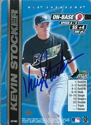 Kevin Stocker Signed 2000 MLB Showdown 1st Edition Baseball Card - Tampa Bay Devil Rays - PastPros
