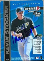 Kevin Stocker Signed 2000 MLB Showdown Unlimited Baseball Card - Tampa Bay Devil Rays