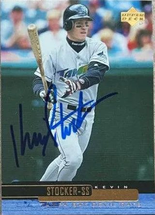 Kevin Stocker Signed 2000 Upper Deck Baseball Card - Tampa Bay Devil Rays