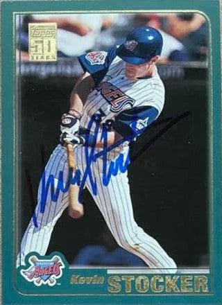 Kevin Stocker Signed 2001 Topps Baseball Card - Anaheim Angels