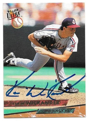 Kevin Wickander Signed 1993 Fleer Ultra Baseball Card - Cleveland Indians