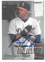 Kimera Bartee Signed 1997 Fleer Baseball Card - Detroit Tigers - PastPros
