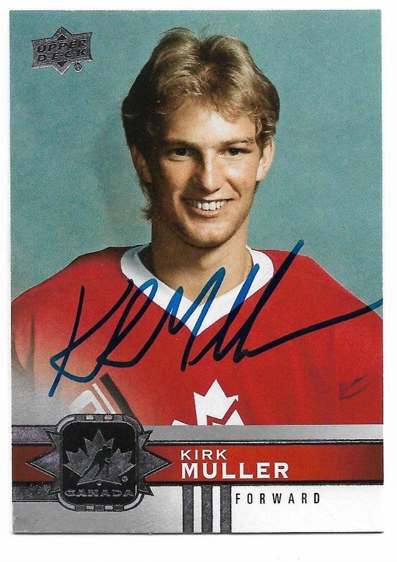 Kirk Muller Signed 2017-18 Upper Deck Canadian Tire Hockey Card - Team Canada