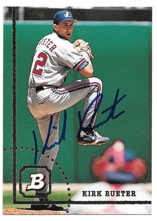 Kirk Reuter Signed 1994 Bowman Baseball Card - Montreal Expos - PastPros
