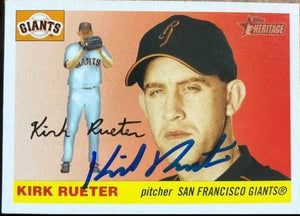 Kirk Reuter Signed 2004 Topps Heritage Baseball Card - San Francisco Giants - PastPros