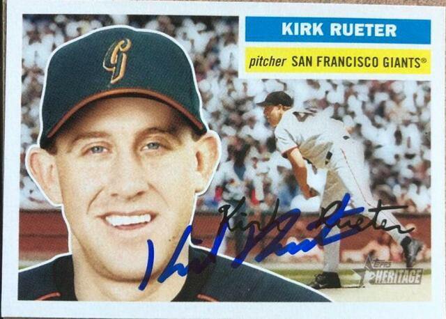 Kirk Reuter Signed 2005 Topps Heritage Baseball Card - San Francisco Giants - PastPros
