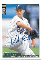 Kirk Rueter Signed 1995 Collector's Choice Baseball Card - Montreal Expos