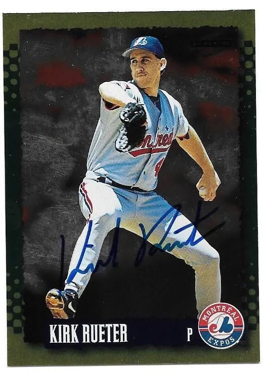 Kirk Rueter Signed 1995 Score Gold Rush Baseball Card - Montreal Expos