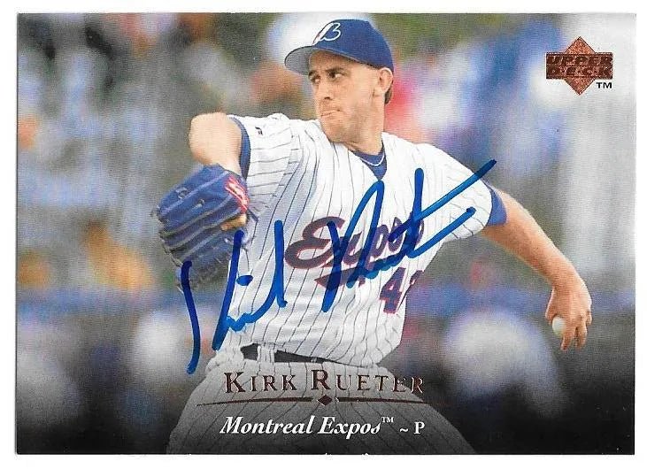 Kirk Rueter Signed 1995 Upper Deck Baseball Card - Montreal Expos