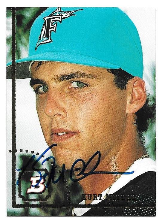 Kurt Miller Signed 1994 Bowman Baseball Card - Florida Marlins - PastPros