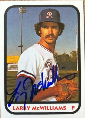 Larry McWilliams Signed 1981 TCMA Baseball Card - Richmond Braves