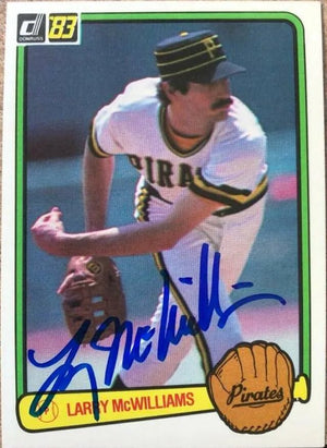 Larry McWilliams Signed 1983 Donruss Baseball Card - Pittsburgh Pirates