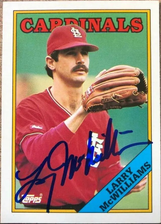Larry McWilliams Signed 1988 Topps Traded Baseball Card - St Louis Cardinals