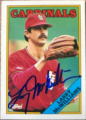 Larry McWilliams Signed 1988 Topps Traded Baseball Card - St Louis Cardinals - PastPros