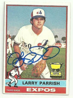 Larry Parrish Signed 1976 Topps Baseball Card - Montreal Expos