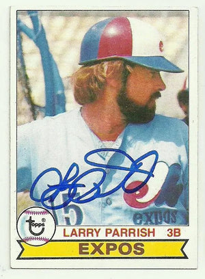 Larry Parrish Signed 1979 Topps Baseball Card - Montreal Expos