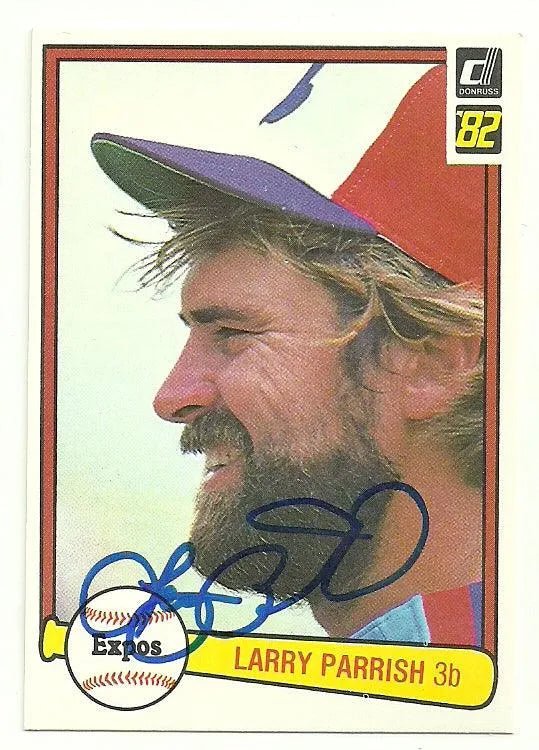 Larry Parrish Signed 1982 Donruss Baseball Card - Montreal Expos
