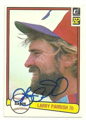 Larry Parrish Signed 1982 Donruss Baseball Card - Montreal Expos