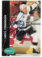 Larry Robinson Signed 1991-92 Parkhurst Hockey Card - Los Angeles Kings - PastPros