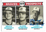 Larry Whisenton Signed 1979 Topps Baseball Card - Atlanta Braves