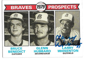 Larry Whisenton Signed 1979 Topps Baseball Card - Atlanta Braves