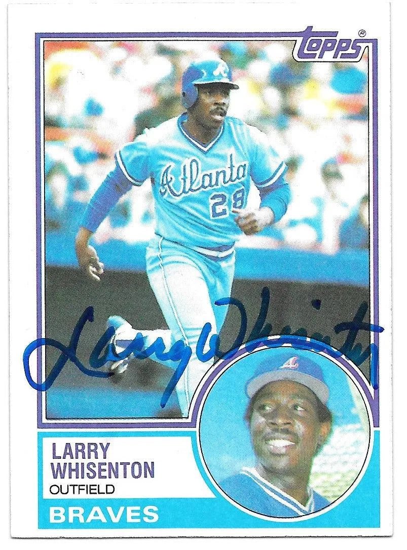 Larry Whisenton Signed 1983 Topps Baseball Card - Atlanta Braves