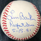 Len Barker Perfect Game Box Score Inscribed ROMLB Baseball - PastPros