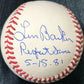 Len Barker Perfect Game Line Score Inscribed ROMLB Baseball