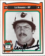 Leo Hernandez Signed 1991 Crown Baseball Card - Baltimore Orioles