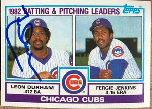 Leon Durham Signed 1983 Topps Baseball Card - Chicago Cubs - PastPros