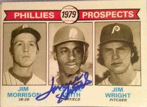 Lonnie Smith Signed 1979 Topps Baseball Card - Philadelphia Phillies - PastPros