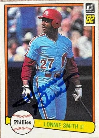 Lonnie Smith Signed 1982 Donruss Baseball Card - Philadelphia Phillies