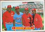 Lonnie Smith Signed 1984 Donruss Runnin' Reds Baseball Card - St Louis Cardinals