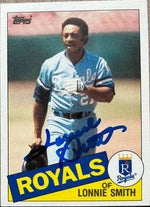 Lonnie Smith Signed 1985 Topps Traded Baseball Card - Kansas City Royals