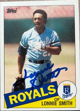 Lonnie Smith Signed 1985 Topps Traded Baseball Card - Kansas City Royals - PastPros