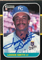 Lonnie Smith Signed 1987 Donruss Baseball Card - Kansas City Royals - PastPros